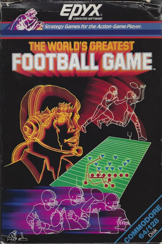 The World's Greatest Football Game box art for Commodore 64